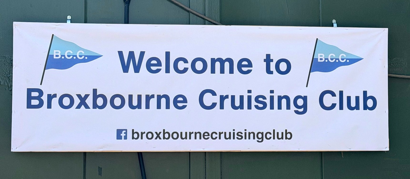 Welcome to Broxbourne Cruising Club sign