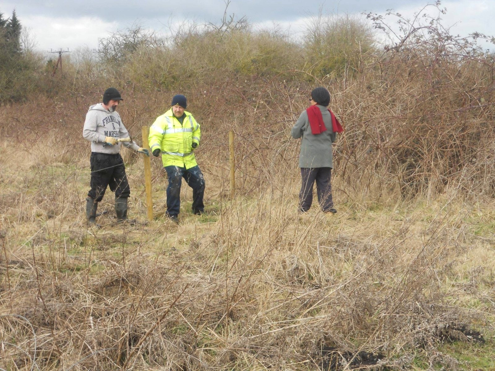 Members working on the Club grounds