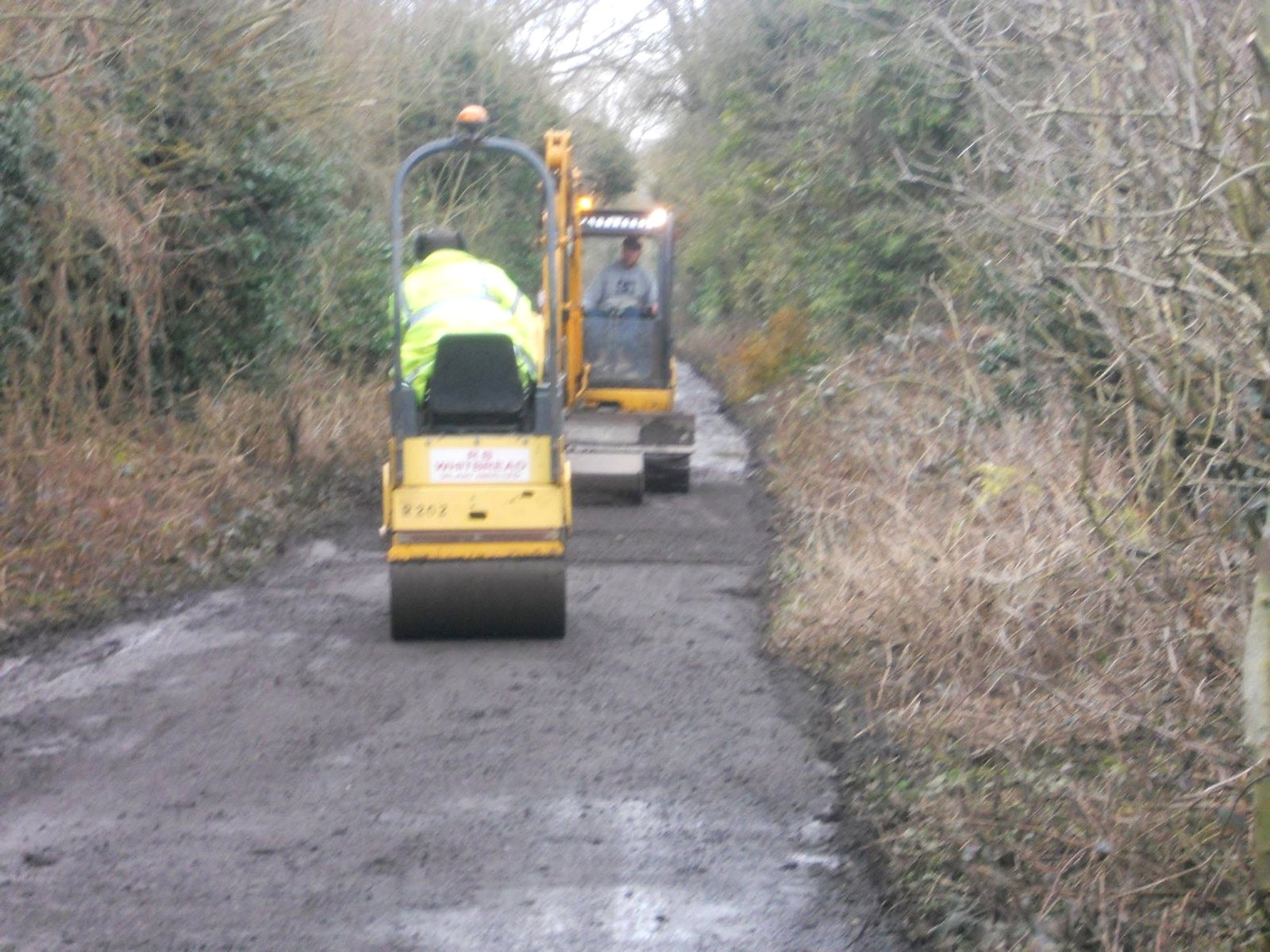 Members and machinery improving access at the Club