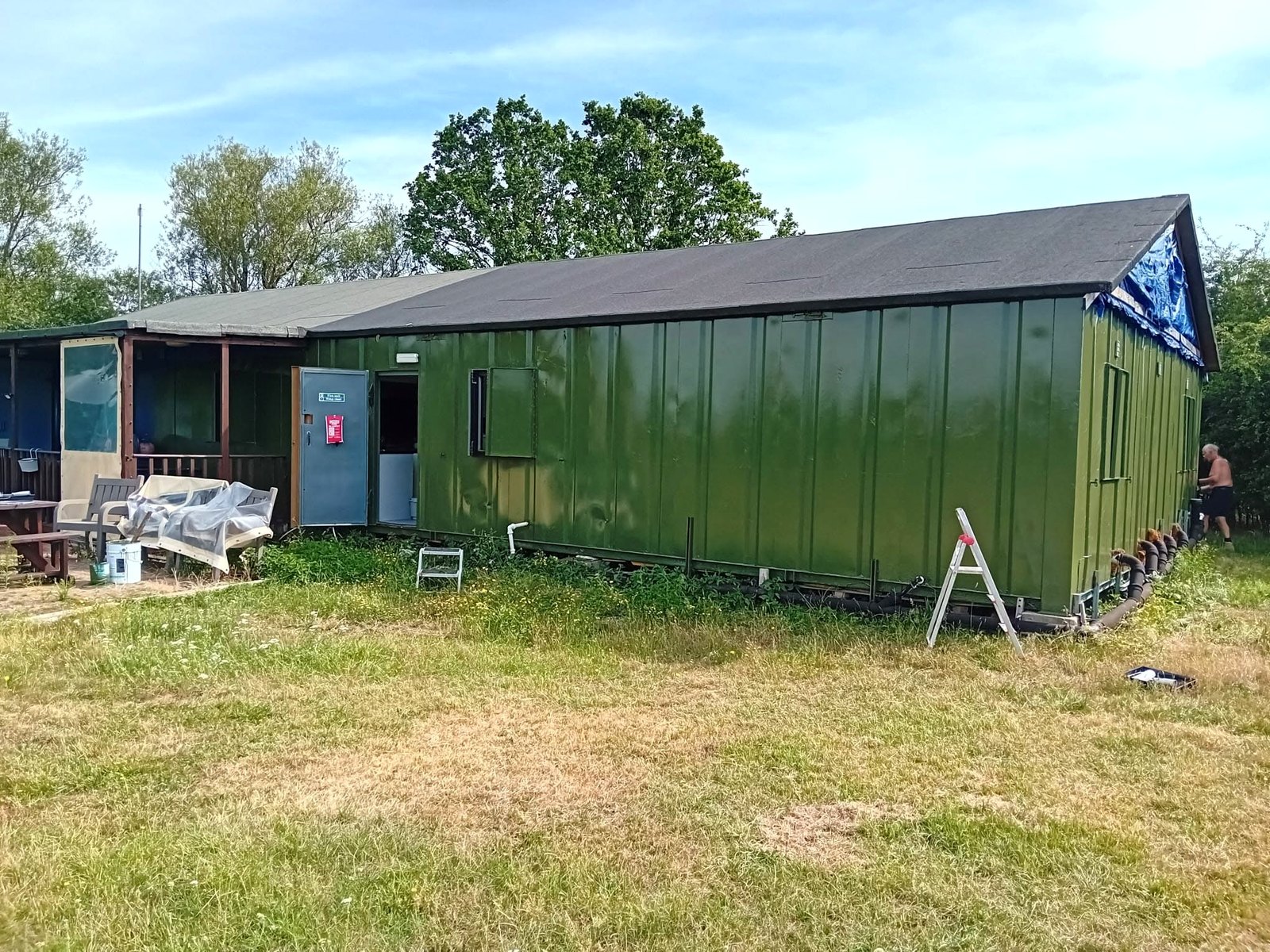 Refreshed clubhouse exterior during the 2025 to 2026 refurbishment